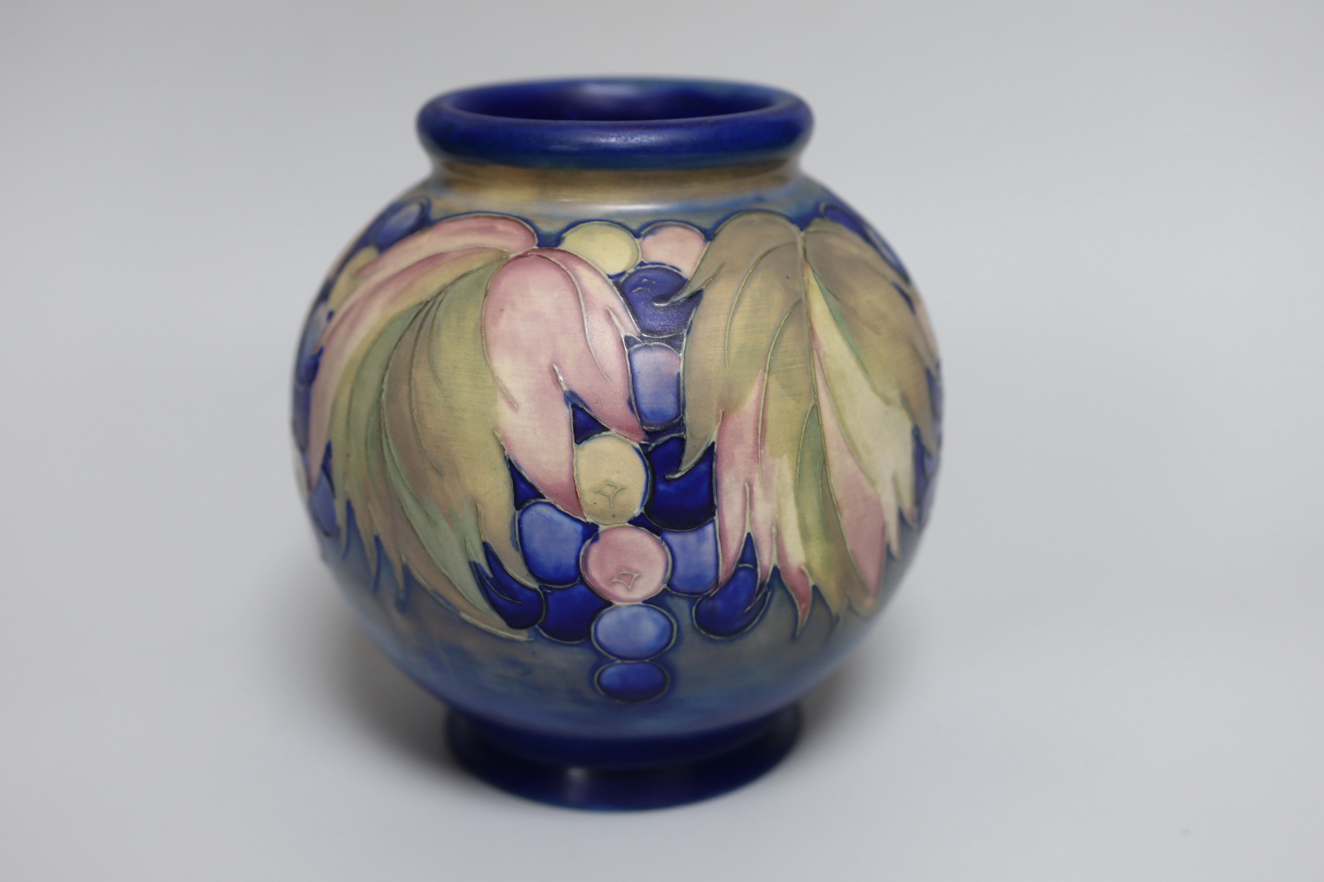 A Moorcroft salt glaze 'Leaf and Berries' vase, 16cm